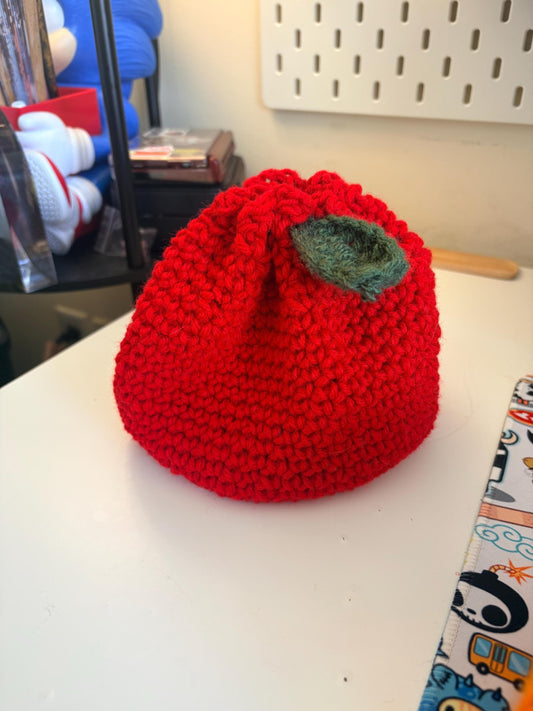 Crochet fruit pouch